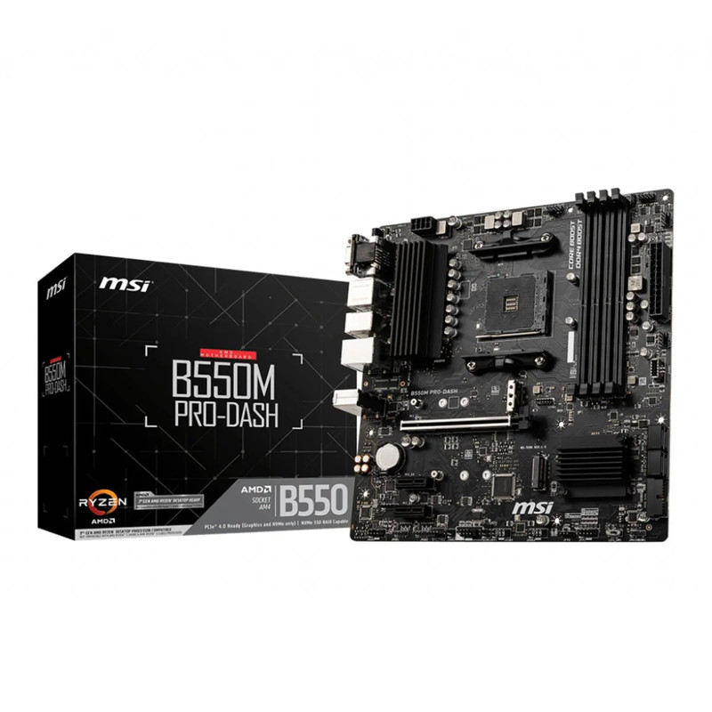 MSI B550M PRO-DASH - DDR4 AM4 Micro-ATX AMD Motherboard - اللوحة الأم